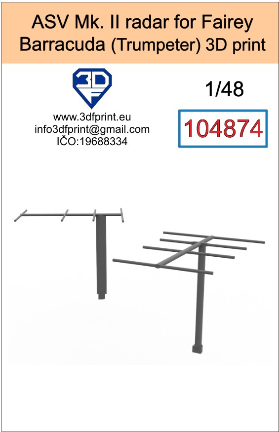 1:48 ASV Mk. II radar for Fairey Barracuda