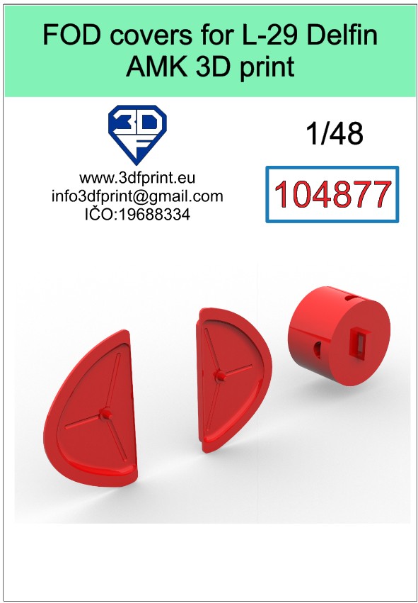 1:48 FOD covers for L-29 Delfin