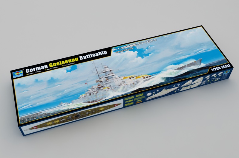 1:200 German Gneisenau Battleship