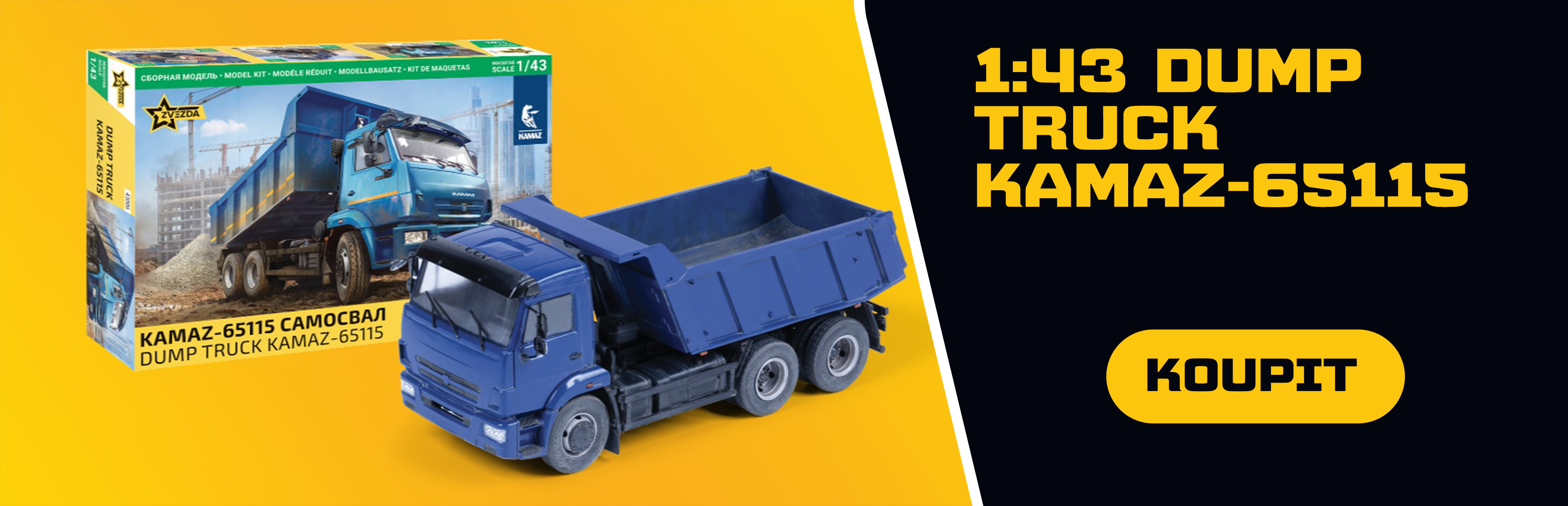 1:43 Dump Truck Kamaz-65115