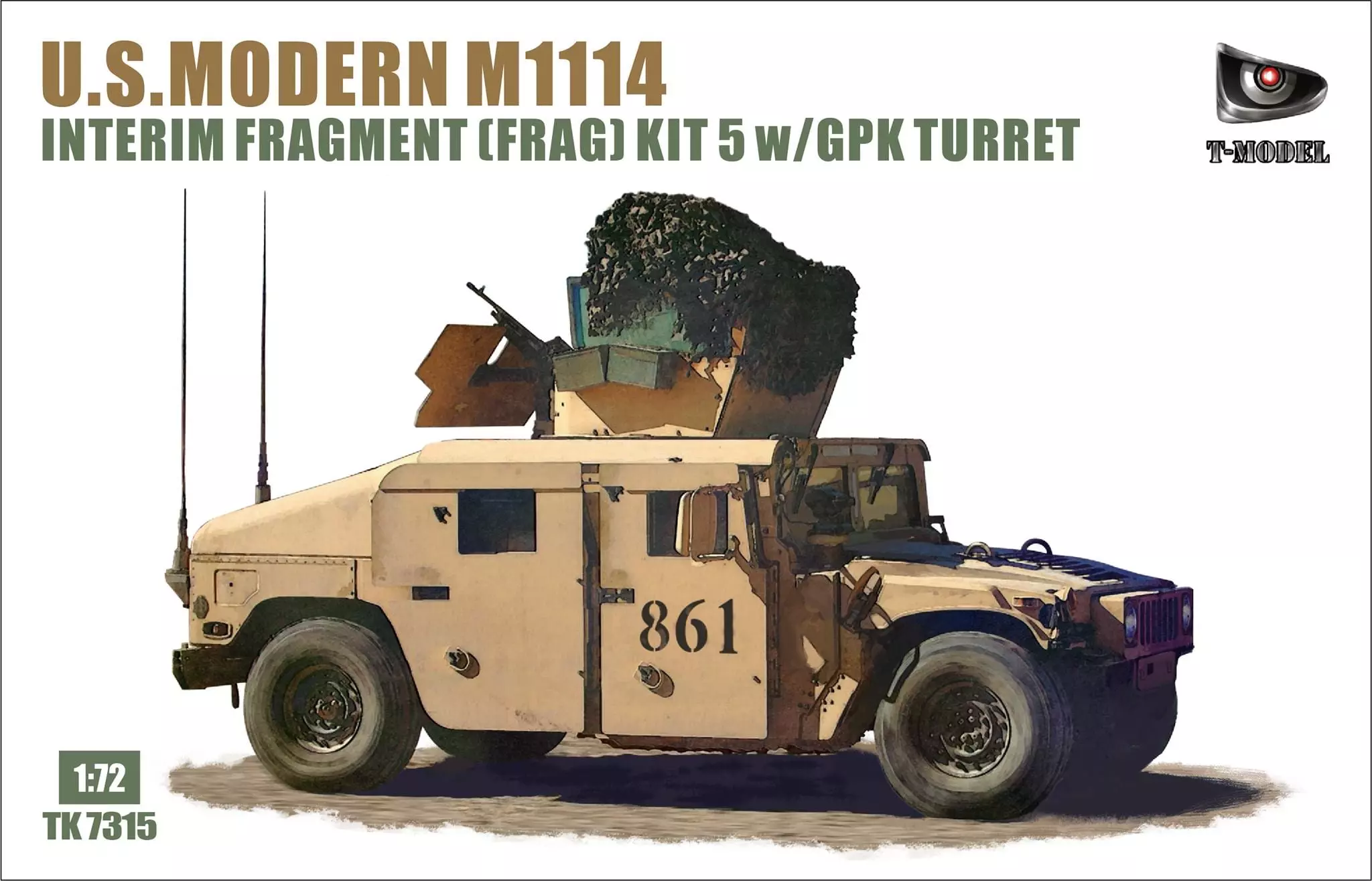 USA HMMWV M1114 REGULAR VERSION 1/72 FINISHED MODEL T-MODEL 