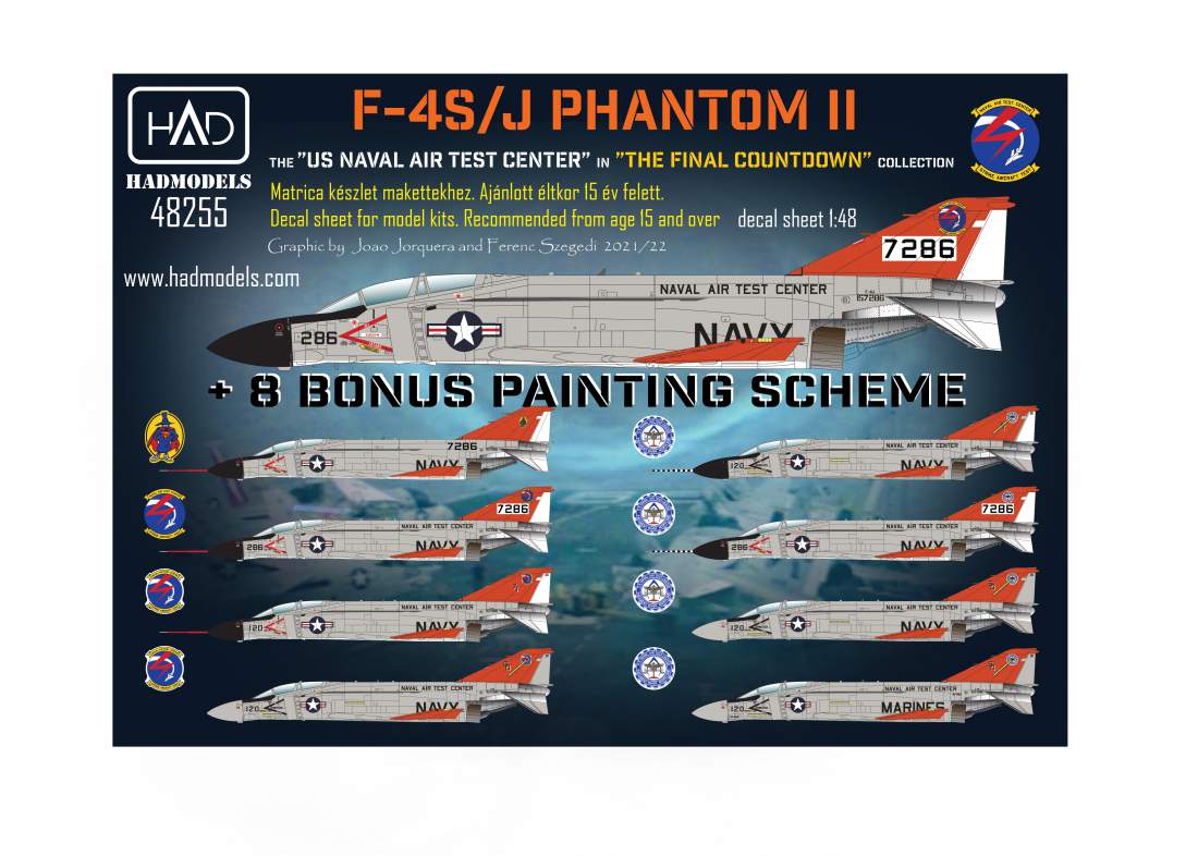 Details about   Decal US Navy F-4J Phantom II "Course Data" A-555 1/144 
