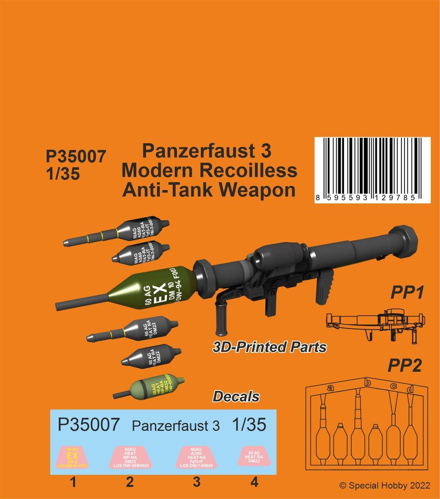 1:335 Panzerfaust 3 - Modern Recoilless Anti-tank Weapon