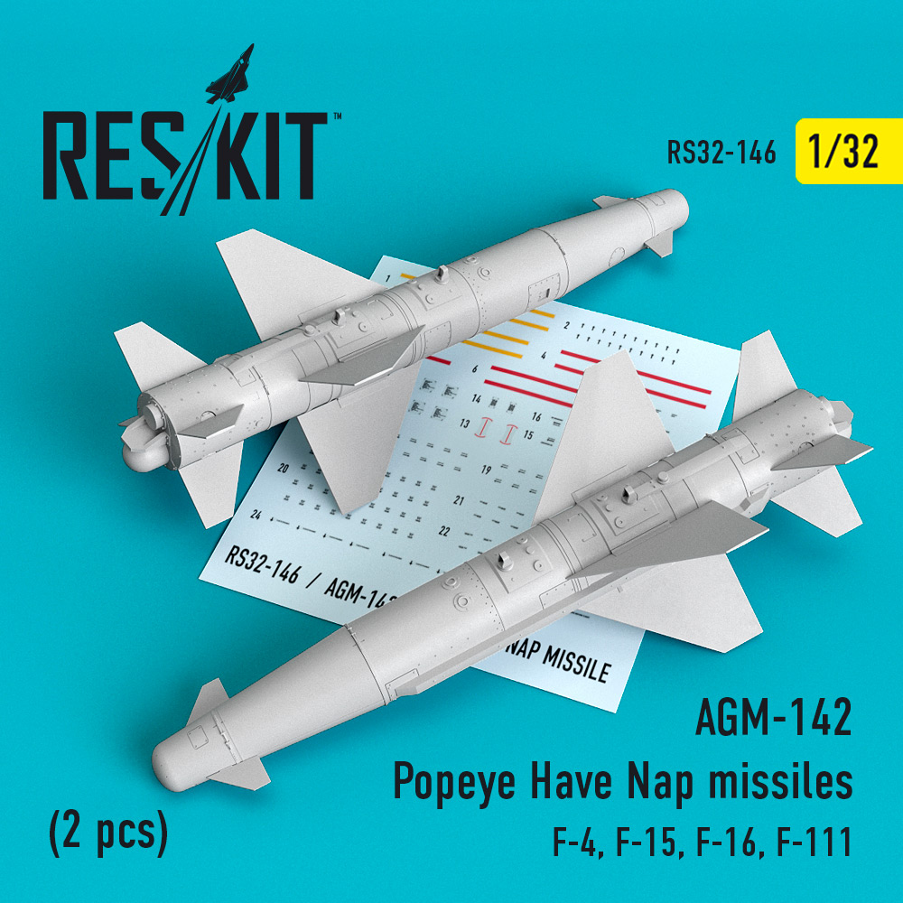 132 AGM142 Popeye Have Nap missiles (2 pcs) (McDonnell F4 Phantom, F