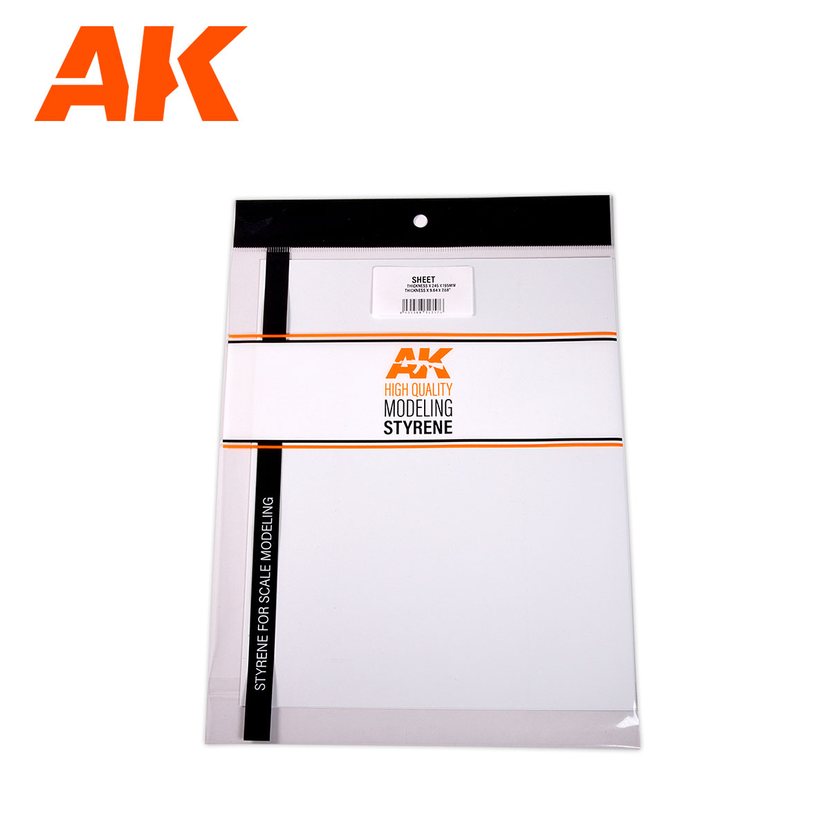1.5MM THICKNESS X 245 X 195MM STYRENE SHEET (1 UNITS)
