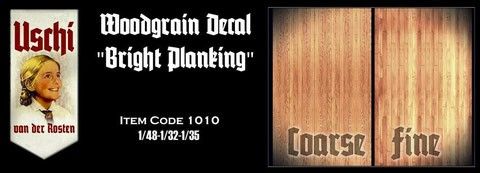 1:48/1:32/1:35 Scale Woodgrain Decal 