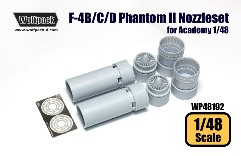 Wolfpack 1/48 F-4B/C/D Phantom II J79 Engine Nozzle set Academy - WP48192 Wolfpack 1/48 F-4B/C/D Phantom II J79 Engine Nozzle set Academy - WP48192