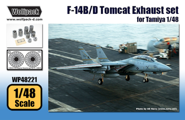 Wolfpack 1/48 resin F-14B/D Tomcat Exhuast set for Tamiya - WP48221 Wolfpack 1/48 resin F-14B/D Tomcat Exhuast set for Tamiya - WP48221