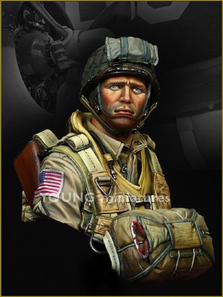 ミリタリー WWII NORMANDY 1944 82nd AIRBORNE 1:10 US Paratroopers 82nd Airborne Normandy 1944