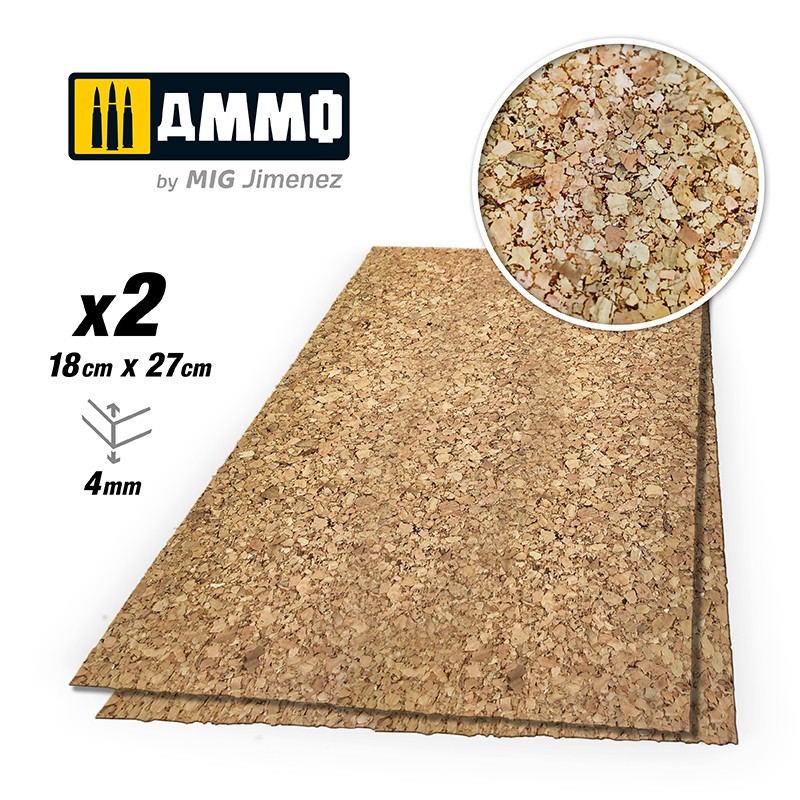 CREATE CORK Thick Grain (4mm) – 2 pcs