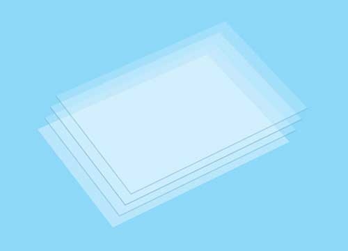 HEAT-SHRINKING PLA-PLATE B6 Size (Clear/4Pcs)