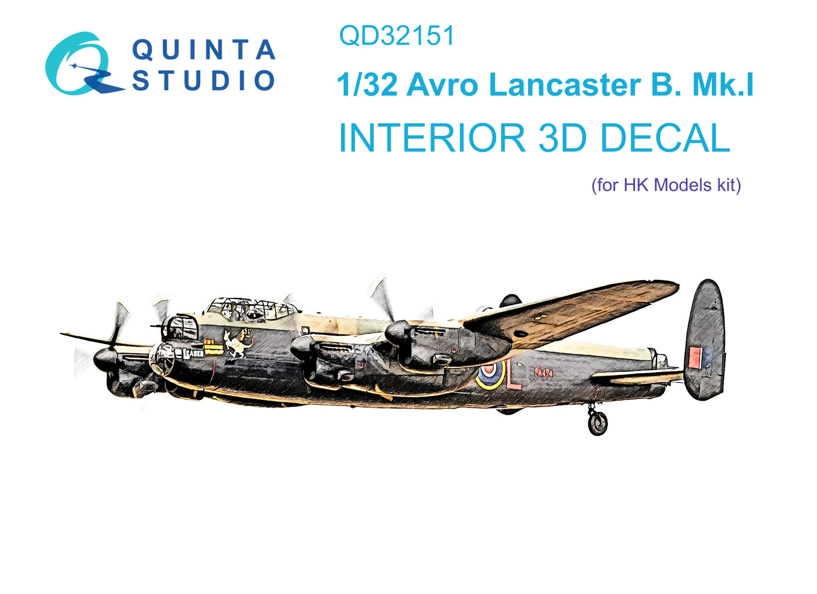 1:32 Avro Lancaster B. Mk.I interior 3D decals