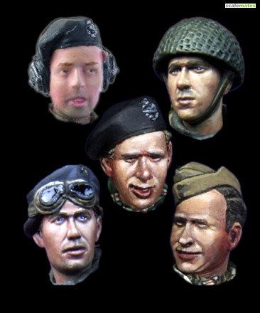 1:35 WW2 British Heads Set #1