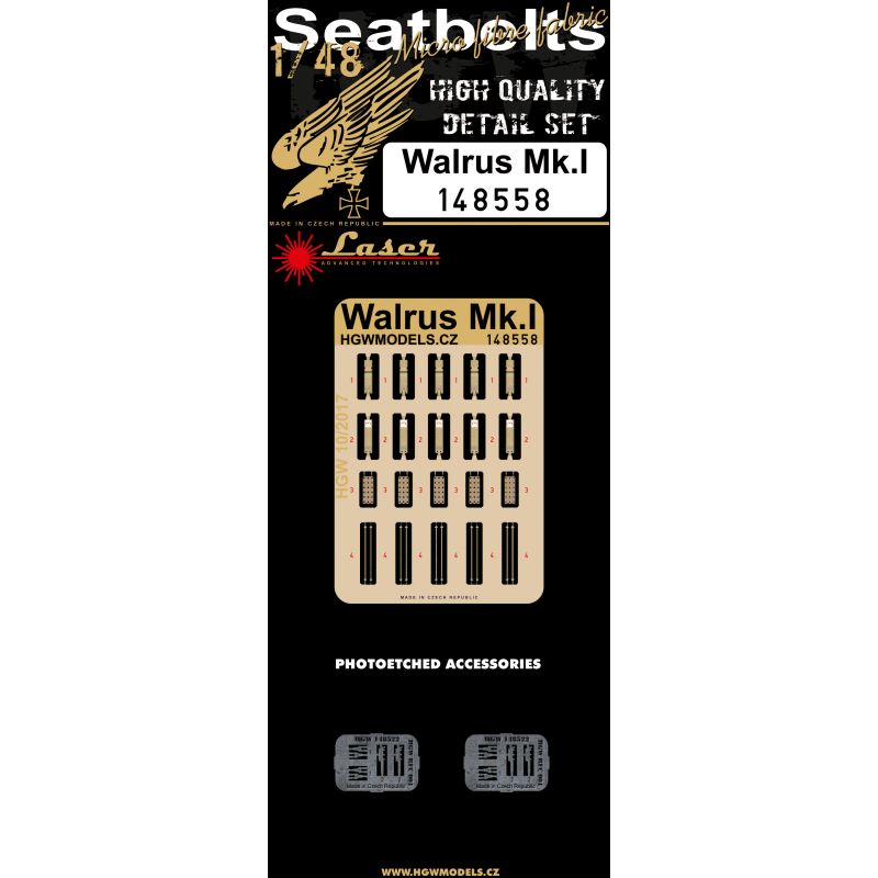 1:48 Walrus Mk.I - Seatbelts