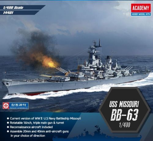 1:400 USS Missouri BB-63