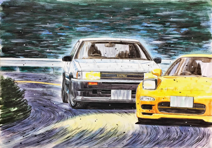 1:24 Initial D Toyota AE86 Levin 1983 1600GT APEX Wataru