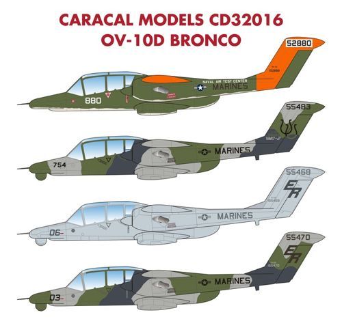 Caracal 1/32 decal OV-10D Bronco - CD32016 Caracal 1/32 decal OV-10D Bronco - CD32016
