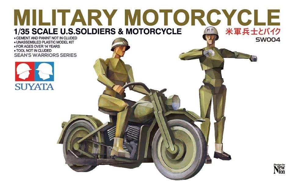 135 Military Motorcycle (U.S. Soldiers & Motorcycle)