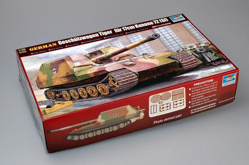 1:35 German Geschutzwagen Tiger fur 17cm K72