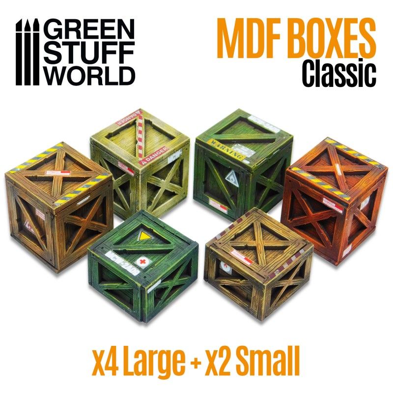 1:76, 1:48, 1:35 Classic Wood Crates