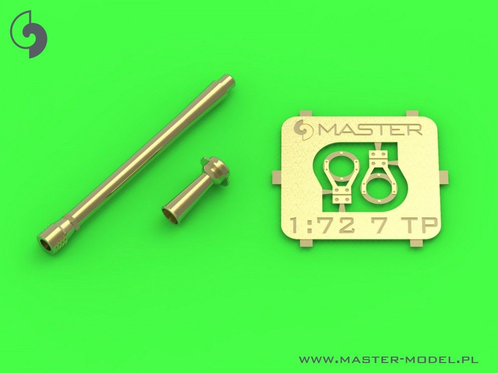 Master Model 1/72 Scale Polish light tank 7TP - gun barrel and signal horn - GM72008 Master Model 1/72 Scale Polish light tank 7TP - gun barrel and signal horn - GM72008