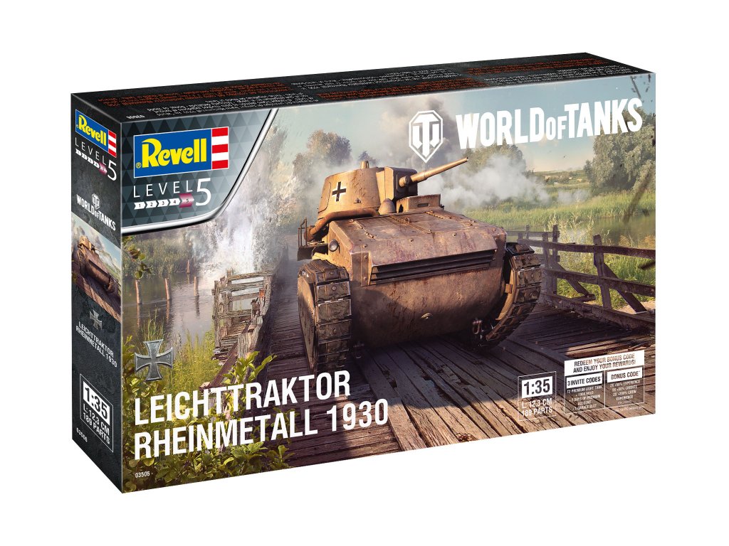 Leichttraktor Rheinll 1930 新品未開封 Leichttraktor Rheinmetall (VK31) 1930 (Plastic model