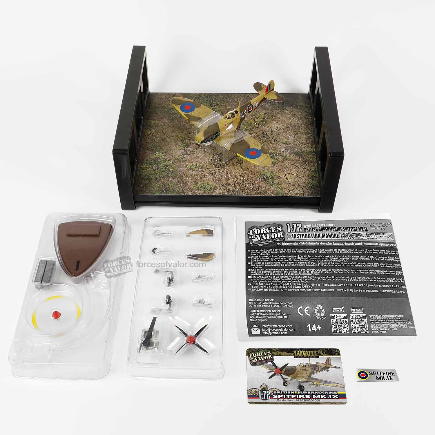 のに 1:72 British Supermarine Mk.IX, RCAF, EN315 ZX-6 CG of Flt