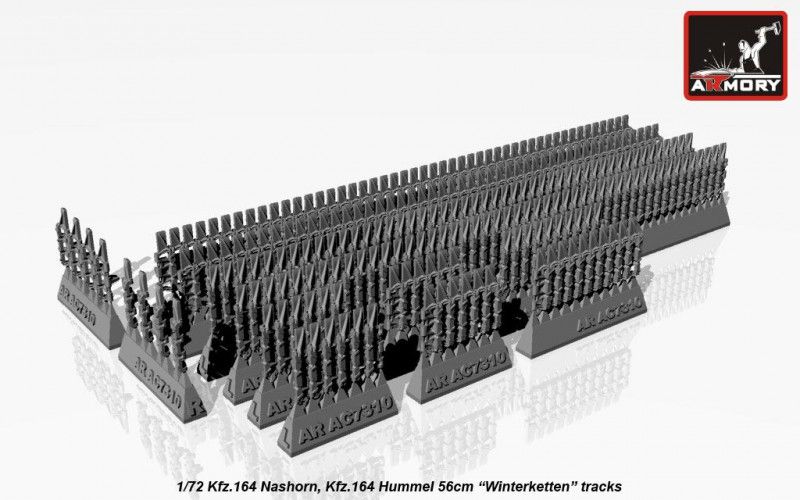 1:72 Kfz.164 Nashorn, Kfz.164 Hummel 56cm "Winterketten" tracks